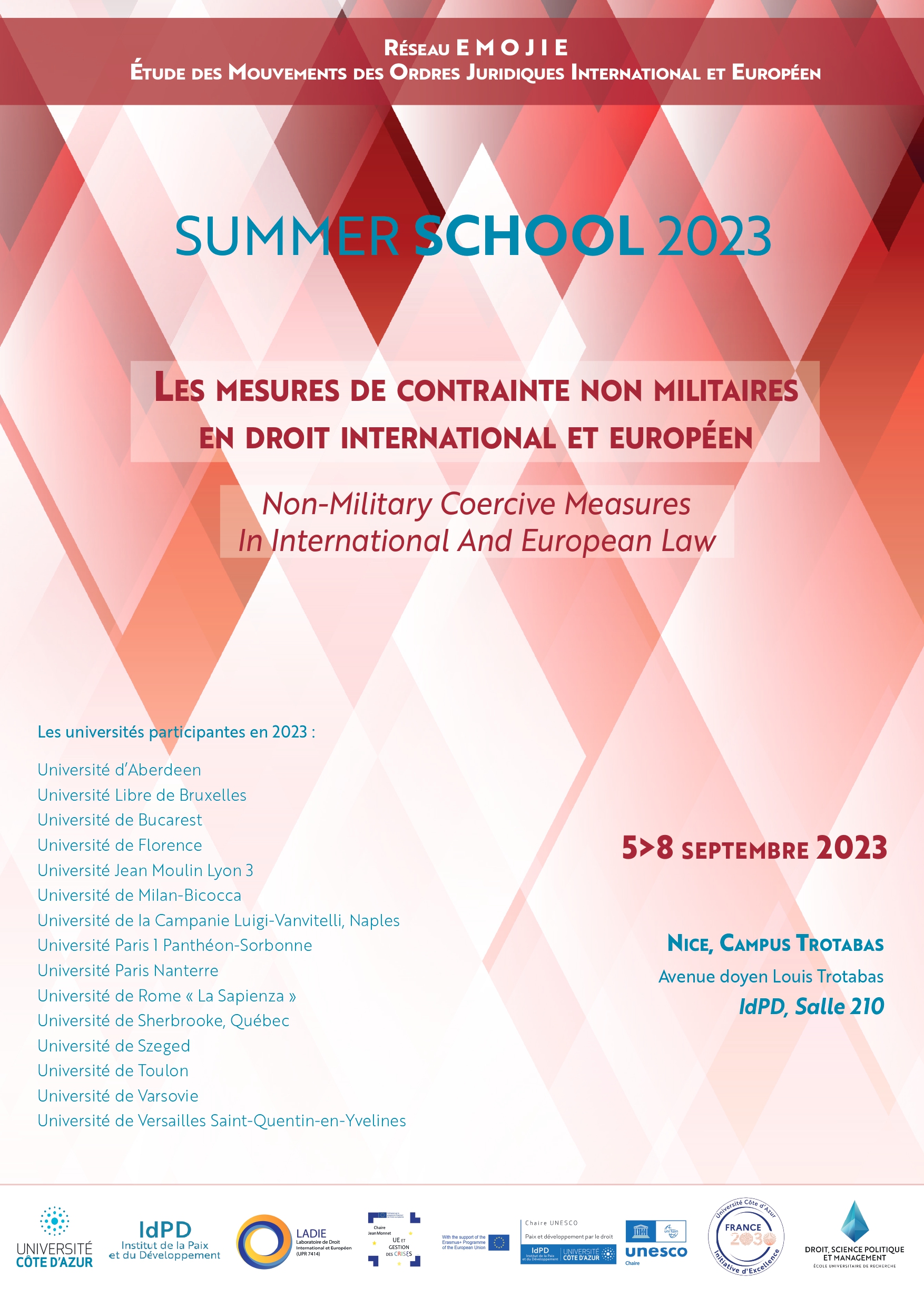 affiche SUMMER SCHOOL 2023 def