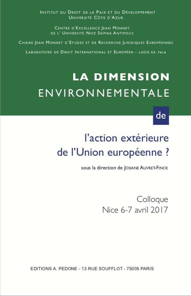 Colloque UE environnement