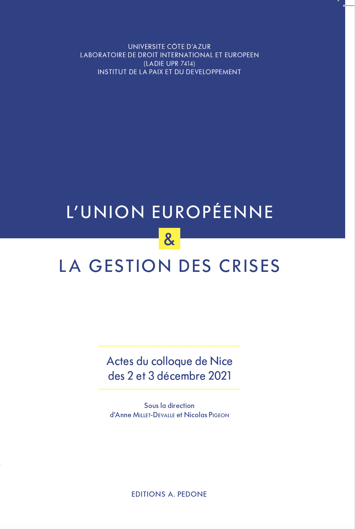 UE  et gestion des crises